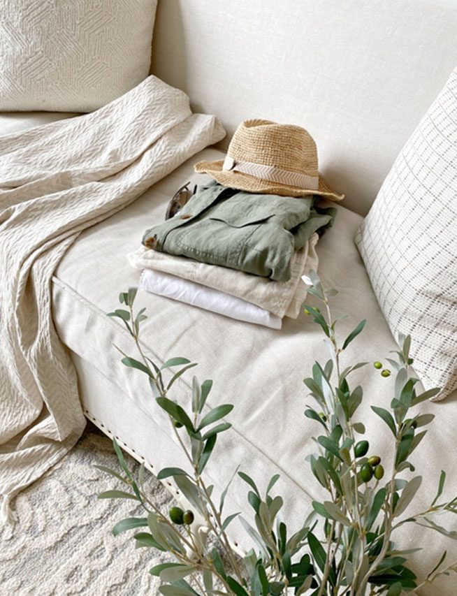 Spring linen outfit from Olsen